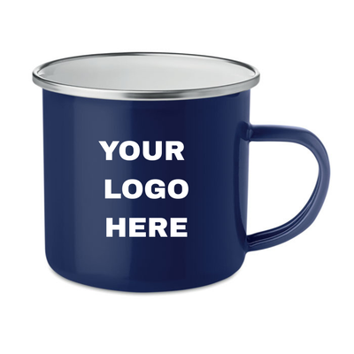 Branded Metal mug with enamel layer 350ml