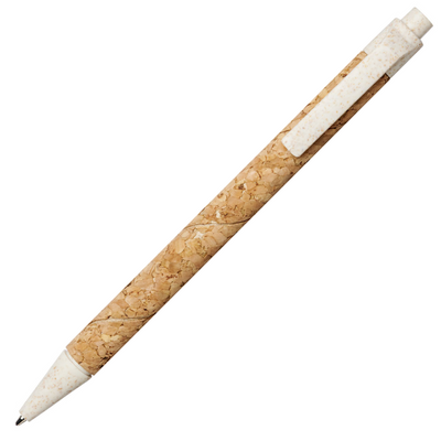 Branded Midar cork and wheat straw ballpoint pen