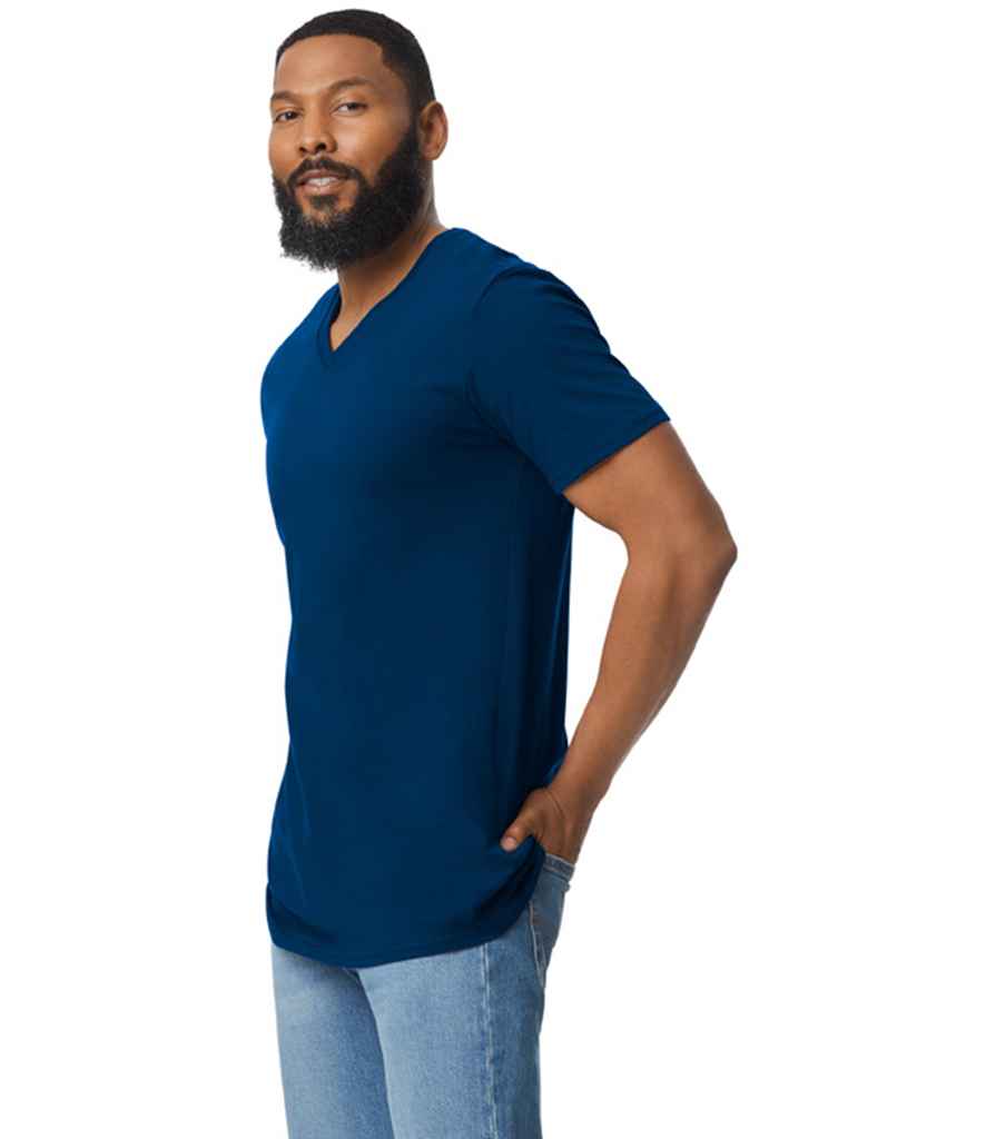 Branded Gildan SoftStyle® V Neck T-Shirt