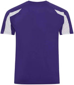 AWDis Cool Contrast Wicking T-Shirt Purple/Arctic White