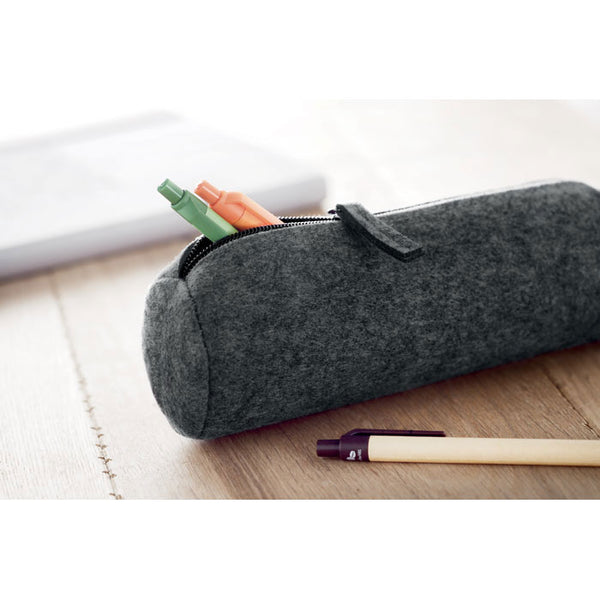 Branded Felt zippered pencil case