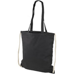 Eliza 240 g/m² cotton drawstring backpack 6L