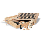 Branded 4 games in wooden box