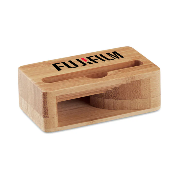 Bamboo phone stand-amplifier