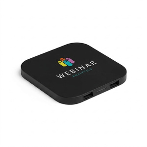 CAROLINE. ABS wireless charger and USB 2'0 hub