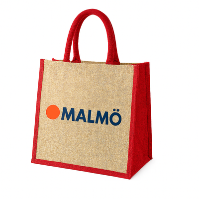 Malmo Accented Medium Jute Bag