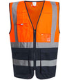 Regatta High Visibility Pro Executive Vest Orange/Navy