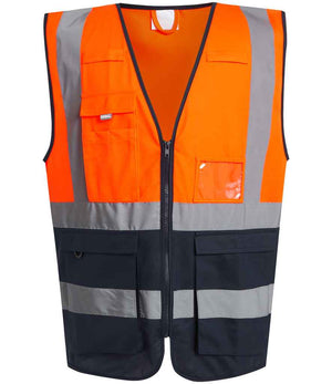 Regatta High Visibility Pro Executive Vest Orange/Navy