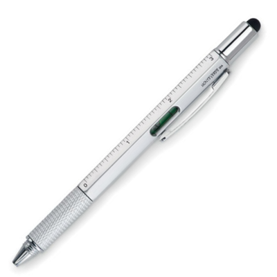 Branded Spirit level pen with ruler