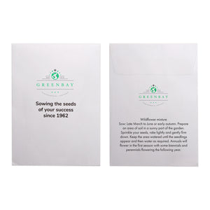 Seed Pack in White Paper Envelope Wild Flowers Mix