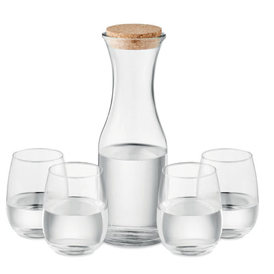 Branded Set of recycled glass drink