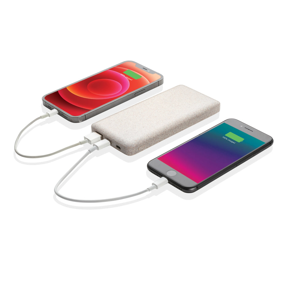 Branded 10.000 mah wheat straw powerbank