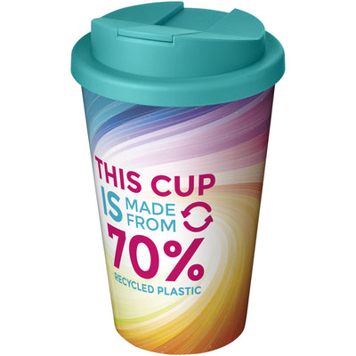 Branded Brite-Americano® Eco 350 ml spill-proof insulated tumbler