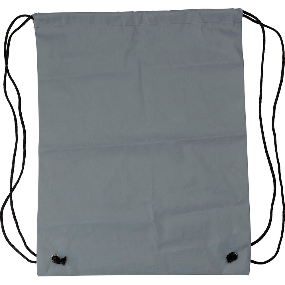 Branded Ditchett Synthetic fibre (190D) reflective drawstring backpack