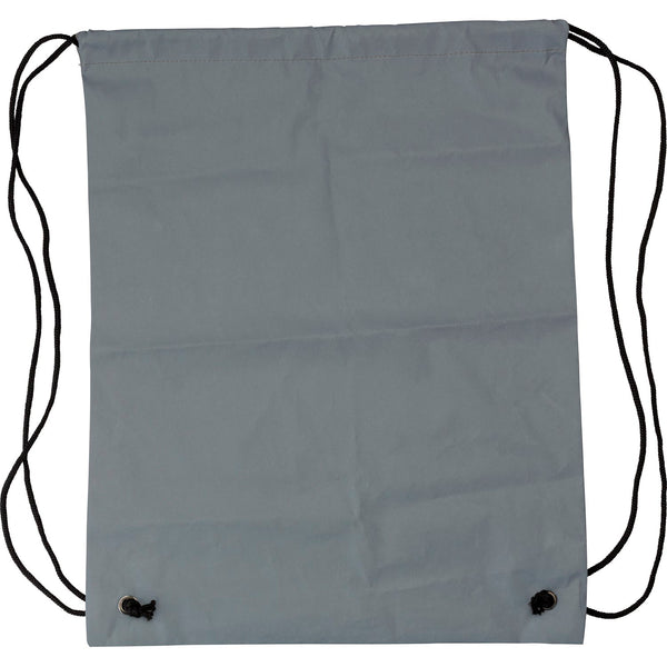 Branded Ditchett Synthetic fibre (190D) reflective drawstring backpack