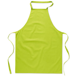 Kitchen apron in cotton Lime