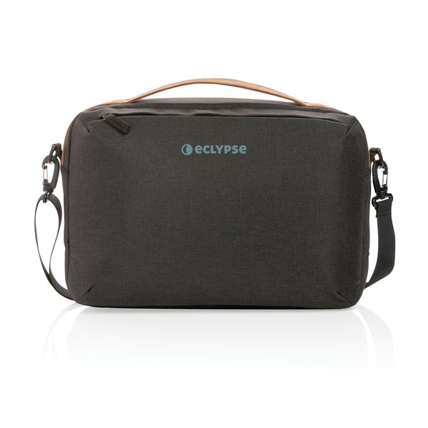 Branded Impact AWARE™ 300D two tone deluxe 15.6" laptop bag