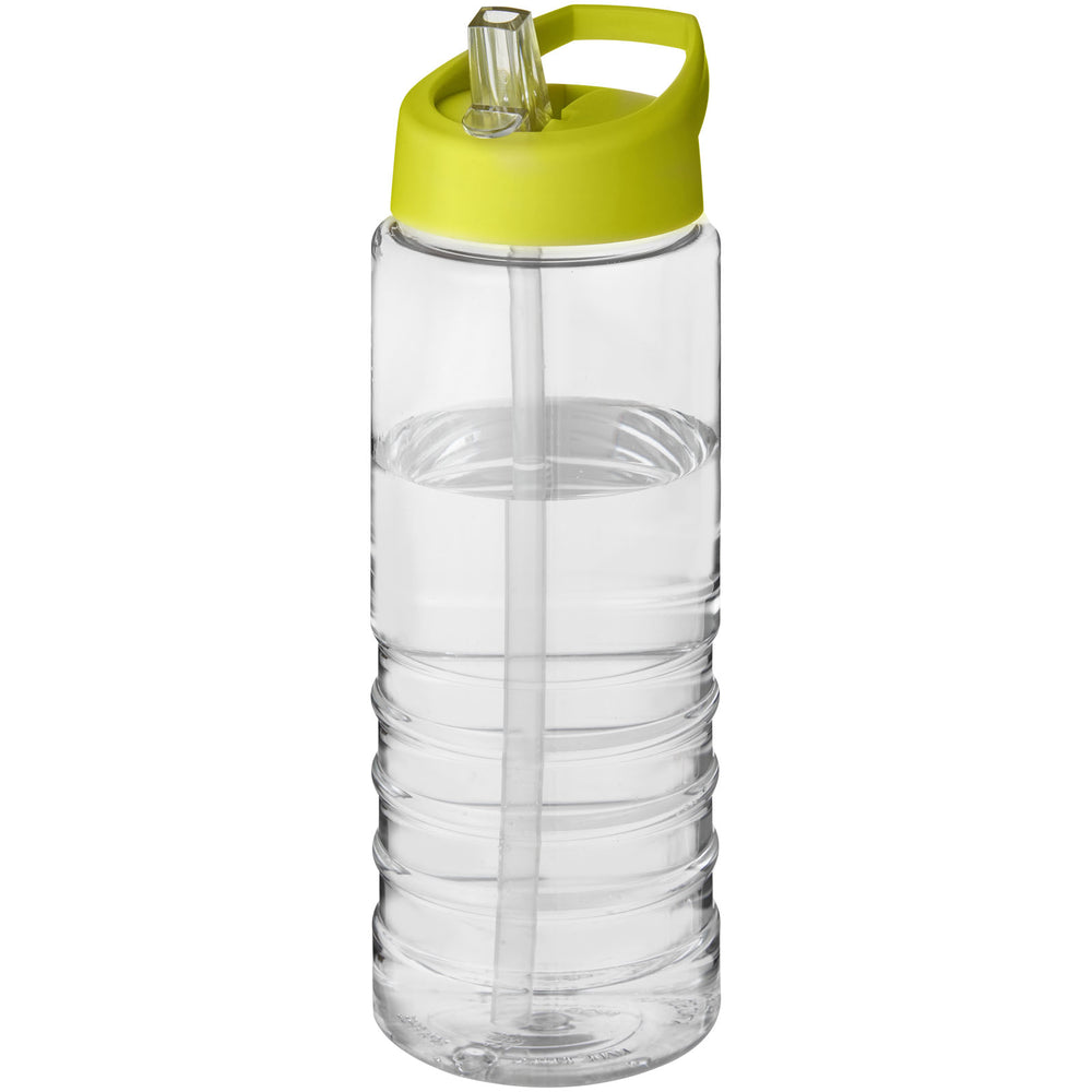 Branded H2O Active® Treble 750 ml spout lid sport bottle