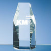 Branded 12.5cm Optical Crystal Hexagon Award