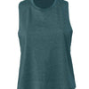 Bella Ladies Racer Back Cropped Tank Top