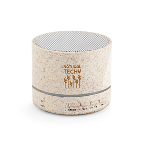 LINEU. ABS and straw fibre speaker with microphone