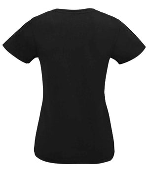 SOL'S Ladies Imperial V Neck T-Shirt Deep Black