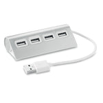 Branded 4 port USB hub with cable