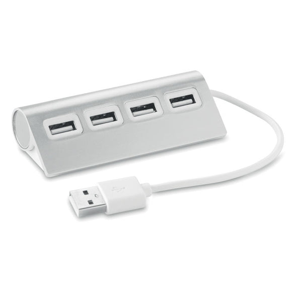 Branded 4 port USB hub with cable