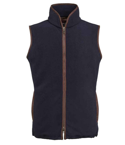 Brook Taverner Unisex Cincinatti Fleece Gilet Navy