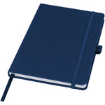 Branded Honua A5 recycled paper notebook with recycled PET cover
