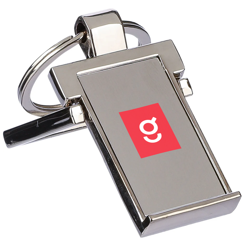 The Colin - Metal keyring and phone stand