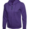 Branded Ladies Classic Full Zip Hooded Sweatshirt