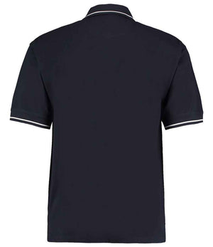 Kustom Kit St Mellion Tipped Cotton Piqué Polo Shirt Navy/White