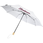 Branded Birgit 21'' foldable windproof recycled PET umbrella