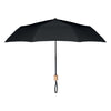 21 inch RPET foldable umbrella Black
