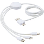 Branded Pure 5-in-1 charging cable with antibacterial additive
