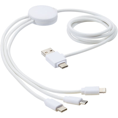 Branded Pure 5-in-1 charging cable with antibacterial additive