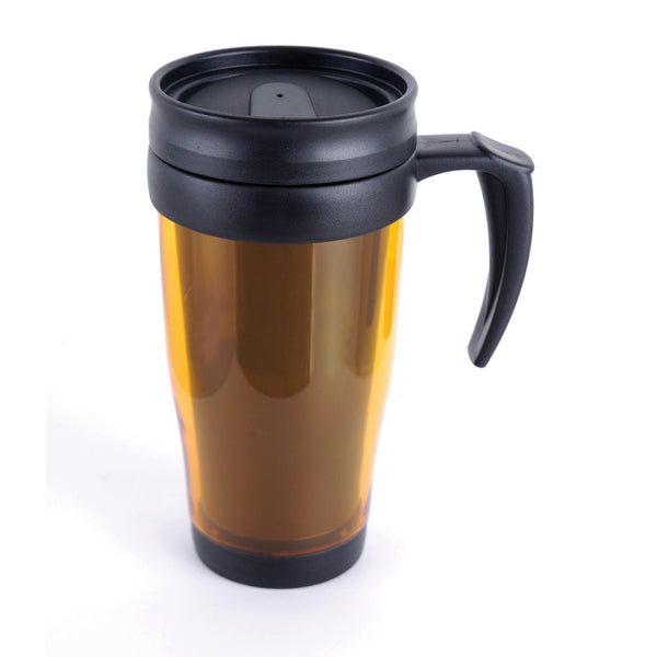 Branded Marco 400 ml Translucent Travel Mug (screw on lid and sipper)