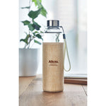 Glass bottle in pouch 500ml Natural