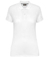 WK Designed to Work Ladies Anti-Bacterial Piqué Polo Shirt White