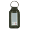 Branded Long Square Shaped Keyfob with Domed Medallion