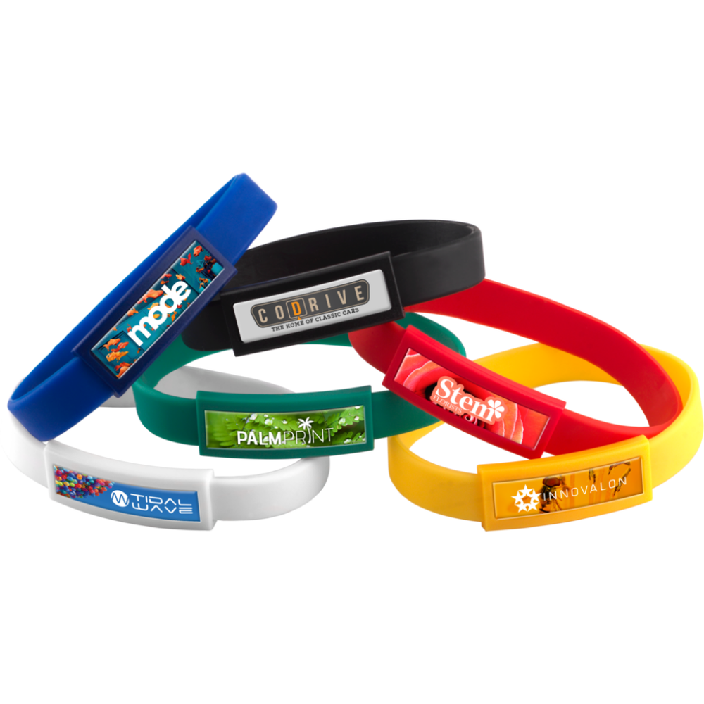Silicone Wristband with Branded Label