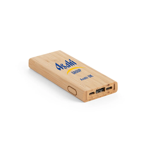 KOHN. 5.000 mAh capacity portable bamboo battery