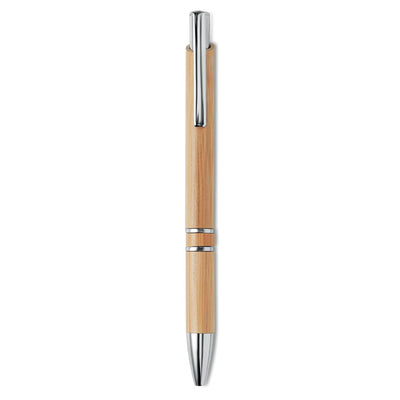 Bamboo automatic ball pen with rings