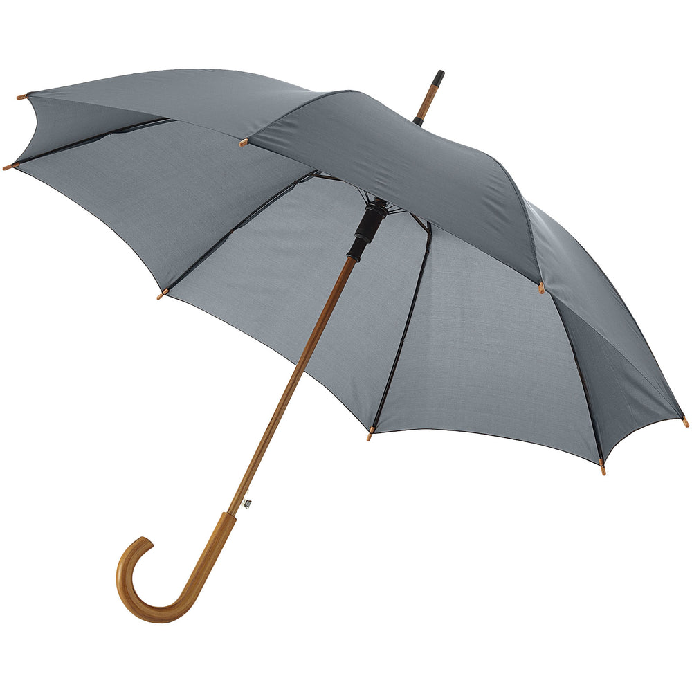 Branded Kyle 23" auto open umbrella wooden shaft and handle