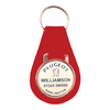 Branded Pear Shaped Keyfob with Dome