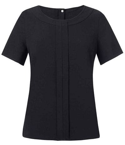 Brook Taverner Ladies Verona Short Sleeve Shirt Black