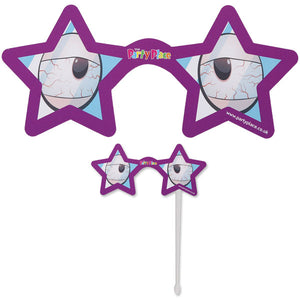 Star Shaped Selfie Photo Props Printed Full Colour