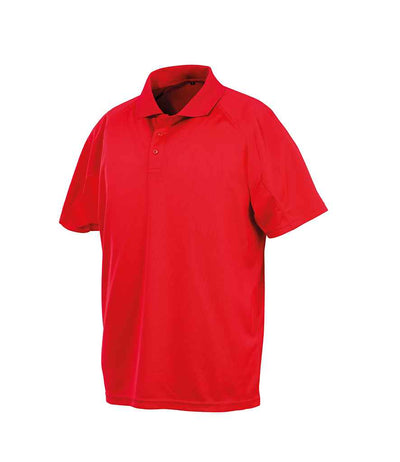 Spiro Impact Performance Aircool Polo Shirt Red