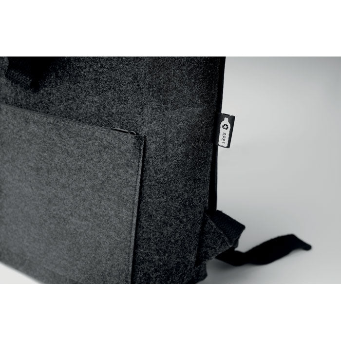 Branded RPET felt backpack